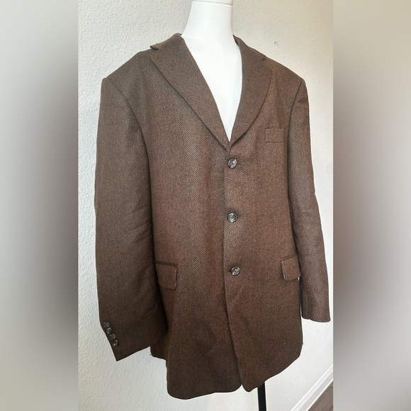 Burberry Other - Burberry London Sz 46R Brown Sport Coat with Notch Lapels and 100% Wool